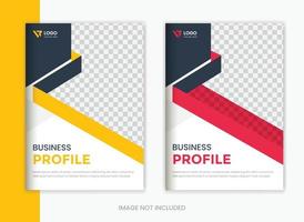 företags- omslag design uppsättning, företag presentation tidskrift omslag vektor