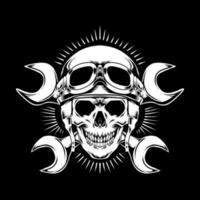 Totenkopf-Reiter-Vektorbild vektor