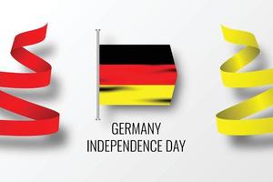 Tyskland oberoende dag, enhet dag vektor
