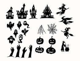 Halloween-Silhouette-Symbol vektor