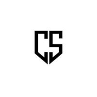 cs-Brief-Logo-Design mit weißem Hintergrund im Illustrator. Vektorlogo, Kalligrafie-Designs für Logo, Poster, Einladung usw. vektor