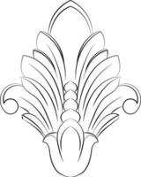 årgång barock victorian ram gräns blommig prydnad blad skrolla graverat retro blomma mönster dekorativ design tatuering svart och vit japansk filigran calligraphic vektor heraldisk virvla runt