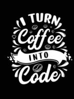 Kaffee kreativer neuer Typografie-T-Shirt-Designvektor vektor