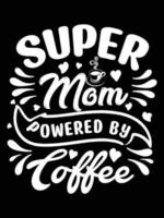 Kaffee kreativer neuer Typografie-T-Shirt-Designvektor vektor