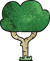 Cartoon-Doodle-Baum vektor