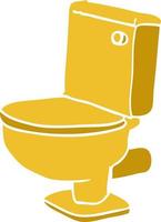 Cartoon-Doodle goldene Toilette vektor