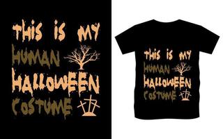 Happy Halloween Zitat T-Shirt Template Design Vektor, Halloween Typografie Element Retro Vintage T-Shirts Design, Halloween gruseliges Modedesign für hochwertige Typografie Illustration Shirt Design vektor