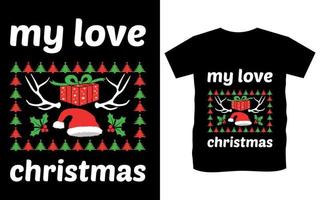 frohe weihnachten typografie vektor t-shirt design.weihnachtsbäume hemd, hemden für weihnachten, niedliche frohe weihnachten hemden, weihnachtshemden für frauen, weihnachtst-stück, weihnachtst-shirt