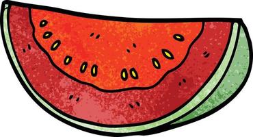 Cartoon-Doodle-Wassermelone vektor