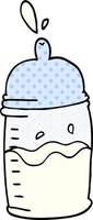 Cartoon-Doodle-Babyflasche vektor