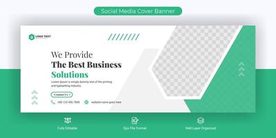 kreative Corporate Business Marketing Social Media Cover Banner Post Vorlage vektor