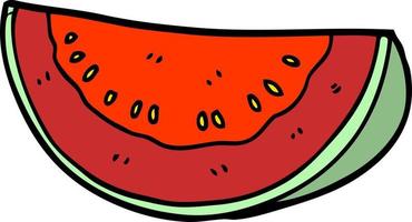 Cartoon-Doodle-Wassermelone vektor