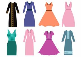 Free Women Dress und Abaya Vektor