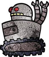 Cartoon-Doodle-Roboter vektor