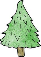 Cartoon-Doodle-Weihnachtsbaum vektor