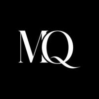 Anfangsbuchstabe mq Logo Vektor kostenlose Vektorvorlage