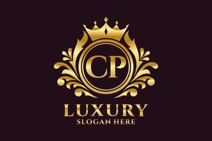 Anfangsbuchstabe cp Royal Luxury Logo Vorlage in Vektorgrafiken für luxuriöse Branding-Projekte und andere Vektorillustrationen. vektor