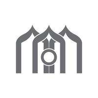Moschee-Logo und Symbolvektor vektor