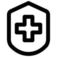 Symbol für medizinisches Schild, Thema Gesundheit vektor