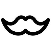 mustasch ikon, fars dag tema vektor