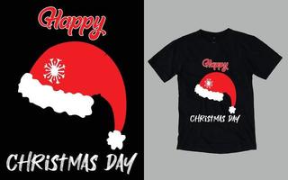 Weihnachtstag-T-Shirt-Design vektor