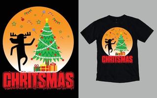 Weihnachtstag-T-Shirt-Design vektor