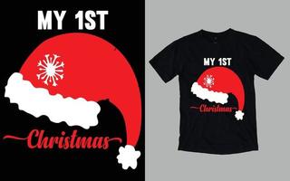 Weihnachtstag-T-Shirt-Design vektor