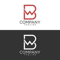 b w logotyp design och premie vektor mallar