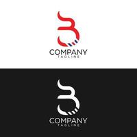 b stilvolles Logo-Design und Premium-Vektorvorlagen vektor