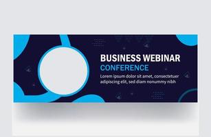 Business-Webinar-Flyer-Cover-Banner-Design Ihre Geschäftsidee-Cover-Design Social-Media-Banner-Vorlage vektor