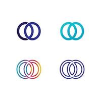 O-Ring-Logo-Geschäft und Kreis-Logo-Design-Vektor vektor