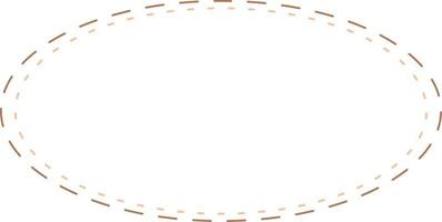 ovale Rahmen auf weißem Hintergrund. trendiges Gestaltungselement für Rahmen, Logo, Verdunkelungstätowierung, Symbol, Netz, Drucke, Plakate, Vorlagen, Muster und abstrakten Hintergrund vektor