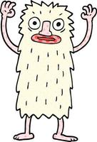 Cartoon-Doodle Yeti-Monster vektor