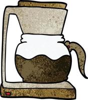 Cartoon-Doodle-Kaffeemaschine vektor