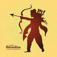 Lycklig Dussehra festival illustration Semester kort bakgrund vektor