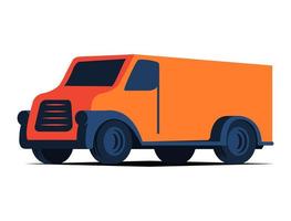 lieferwagen.illustration des frachtvektors. Lieferwagen. Auto isoliert auf weißem Hintergrund. vektor