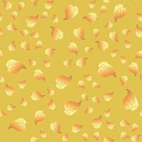 nahtloses Herbstmuster mit Blättern vektor