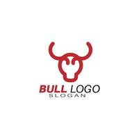 head buffalo bull elegant logotyp symbol design illustration vektor för företag