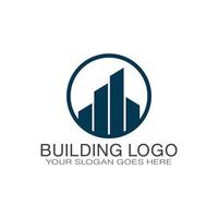 abstrakt byggnad strukturera logotyp design verklig egendom, arkitektur, konstruktion vektor logotyp. logotyp design med kommersiell byggnad. företag logotyp aning.