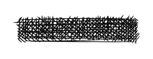 klotter rektangel kläckts. en markör-ritad skuggning linje i de form av en lång rektangel. klottra objekt korsa diagonal och parallell rader. vektor stock illustration isolerat på vit.