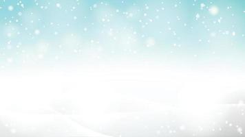 schöner abstrakter schneebedeckter bokeh-hintergrund für winter- oder weihnachts-eps10-vektorillustration vektor