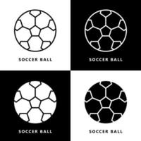 fotboll boll ikon tecknad serie. boll symbol vektor logotyp