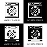tvätt maskin ikon tecknad serie. tvättning maskin symbol vektor logotyp