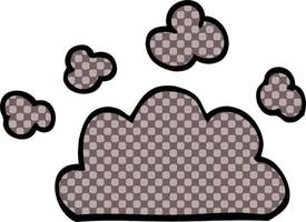 tecknad doodle väder moln vektor