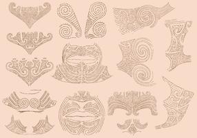 Maori Tatueringar vektor