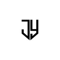 JJ-Brief-Logo-Design mit weißem Hintergrund in Illustrator. Vektorlogo, Kalligrafie-Designs für Logo, Poster, Einladung usw. vektor