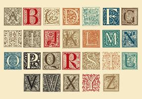 Ornamentale Großbuchstaben vektor