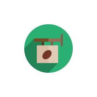 Kaffee-Zeichen-Vektor für Website-Symbol-Icon-Präsentation vektor