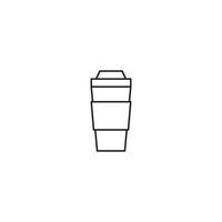 Kaffee-Tumbler-Vektor für Website-Symbol-Icon-Präsentation vektor