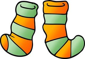 Cartoon-Doodle-Socken vektor